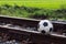 Football old railway rural.