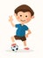 Football player kid