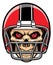 Football player skull