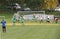 Football players preparing for a match