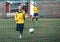 Football players in Seydisfjordur Iceland2