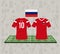 Football russia sport wear tshirt
