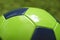 Football Soccer ball close up photo. Sports photography