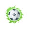 Football or soccer balls with motion trails in black and white for sporting emblems, logo design. Collection of soccer