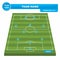 Football Soccer formation strategy template with perspective field 3-5-2.