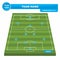 Football Soccer formation strategy template with perspective field 4-2-3-1.