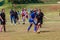 Football Soccer Girl Play Action
