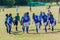 Football Soccer Girls Warm-Up Teenagers