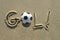 Football Soccer Goal Message Brazilian Sand