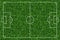 Football, soccer green grass field vector background