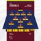 Football or soccer match lineups formation infographic. Set of football player position on soccer filed. Football icon. Vector