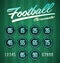 Football - Soccer Modern Green digital timer