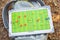 Football or soccer`s game tactic board