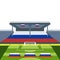 Football and Soccer Stadium Russia Flag Landscape