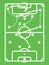 Football / Soccer Tactic Table. Attacks Scheme. Line Art