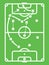 Football / Soccer Tactic Table. Line Art