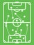 Football / Soccer Tactic Table. Protection Scheme. Line Art