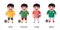 Football soccer team costume shirt world cup championship group of Brazil Cameroon Croatia and Mexico