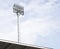 A football stadium floodlight