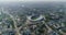 Football stadium in Minsk city the capital of Belarus panorama of center cityscape residential business buildings