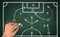 Football strategy 3d illustration