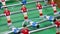 Football table-top game for entertainment, active rest at leisure, male hobby