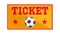 Football tickets icon animation