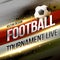 Football tournament broadcast background design