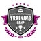 Football training camp emblem