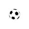 Football vector icon, soccerball. Vector illustration in white background