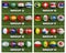 Football World cup groups 32 team. World football tournamen