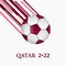 Football Worldcup Qatar 2022 Abstract White Soccer Background Template
