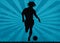 Footballer silhouette