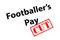 Footballers Pay CUT