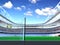 Footboll stadium 3d rendering the imaginary soccer arena