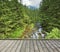 Footbridge across the mountain stream