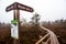 Footbridge along Kemeri bog