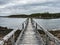 Footbridge at Frazer`s Point, Winter Harbor, Maine