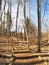 Footbridge and Gazebo at Tanglewood Park Trail