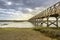 Footbridge heading to Quinta do Lago beach, in Ria Formosa. Algarve