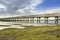 Footbridge heading to Quinta do Lago beach, in Ria Formosa. Algarve