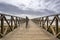 Footbridge heading to Quinta do Lago beach, in Ria Formosa. Algarve