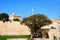 Footbridge leading to town gate, Mdina.