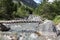Footbridge in Lech Valley