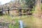 Footbridge in nature reserve