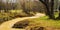 A Footbridge Over Mud Lick Creek at High Water