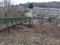 Footbridge over the river cynon and railway track