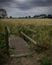 Footbridge on a public footpath.