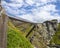 Footbridge at Tintagel Castle in Cornwall, UK