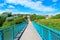 Footbridge to Hythe town England